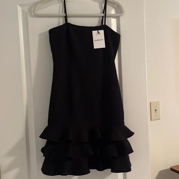 NWT Bardot black mini dress, size XS/4 - Picture 6 of 8
